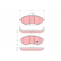 Brake pads for disc brakes