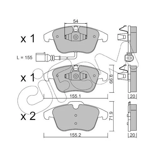 BRAKE PADS FOR DISC BRAKES - 0