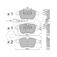 Brake pads for disc brakes