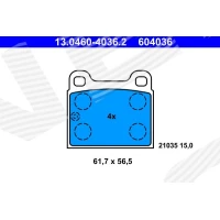 Brake pads for disc brakes