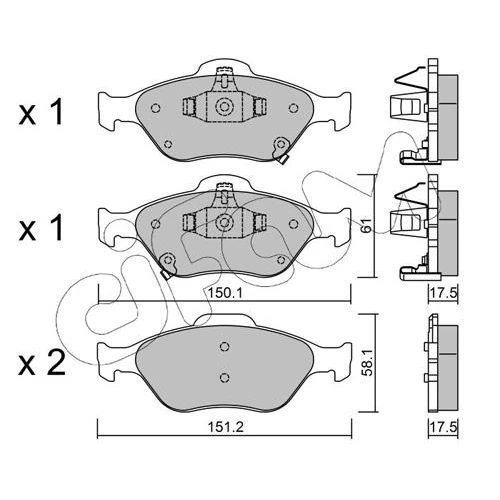 BRAKE PADS FOR DISC BRAKES - 0