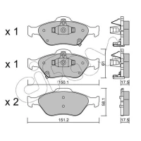 Brake pads for disc brakes