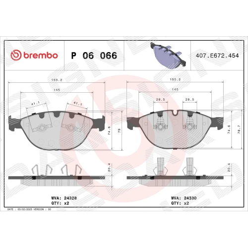 BRAKE PADS FOR DISC BRAKES - 0