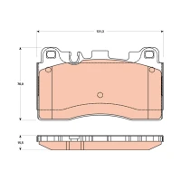 Brake pads for disc brakes