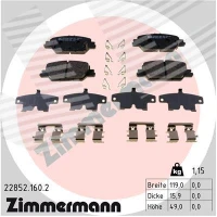 Brake pads for disc brakes