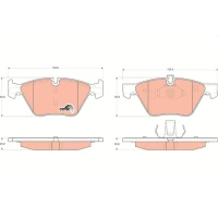 Brake pads for disc brakes