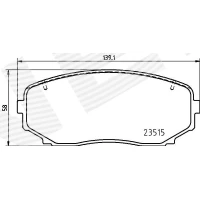 Brake pads for disc brakes