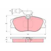 Brake pads for disc brakes