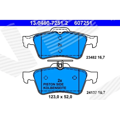 BRAKE PADS FOR DISC BRAKES - 0