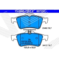 Brake pads for disc brakes