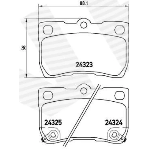 BRAKE PADS FOR DISC BRAKES - 0