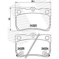 Brake pads for disc brakes