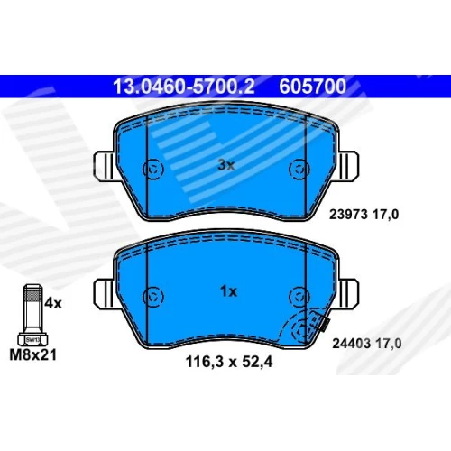 BRAKE PADS FOR DISC BRAKES - 0