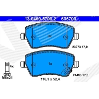 Brake pads for disc brakes