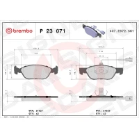 Brake pads for disc brakes