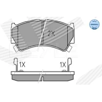 Brake pads for disc brakes