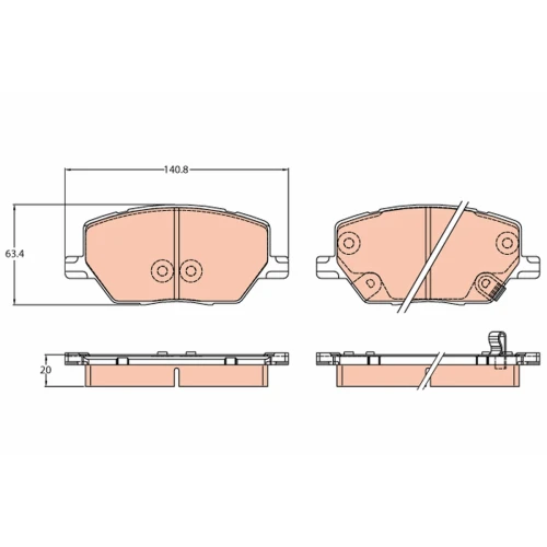 BRAKE PADS FOR DISC BRAKES - 0