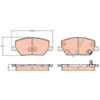 Brake pads for disc brakes