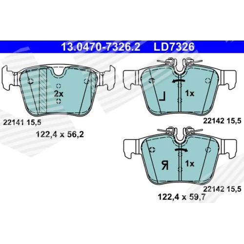 BRAKE PADS FOR DISC BRAKES - 0