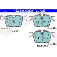 Brake pads for disc brakes