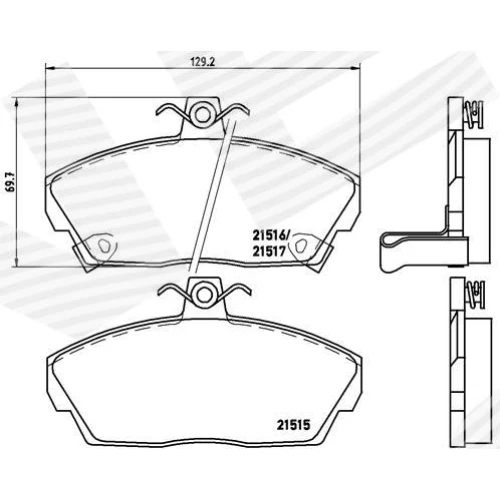 BRAKE PADS FOR DISC BRAKES - 0