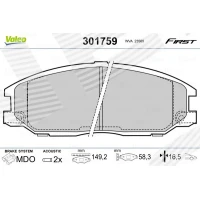 Brake pads for disc brakes