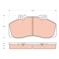 Brake pads for disc brakes