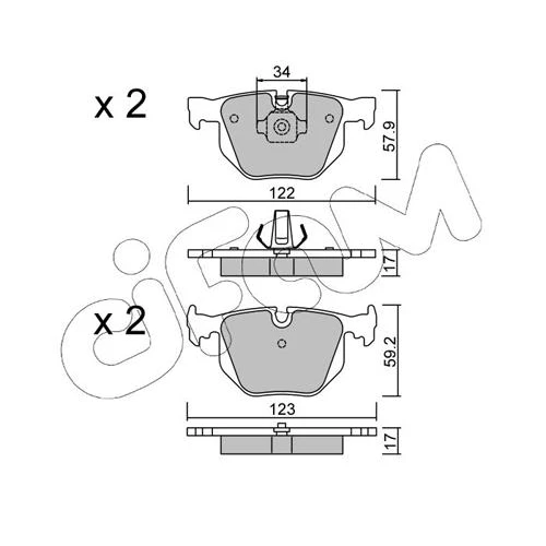 BRAKE PADS FOR DISC BRAKES - 0