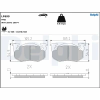 Brake pads for disc brakes