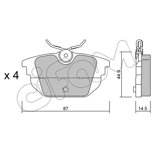 BRAKE PADS FOR DISC BRAKES - 0