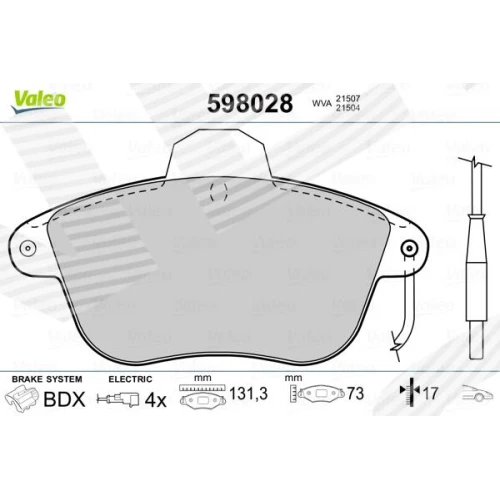 BRAKE PADS FOR DISC BRAKES - 0