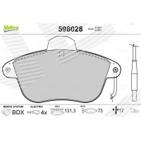 Brake pads for disc brakes