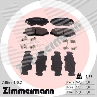 Brake pads for disc brakes