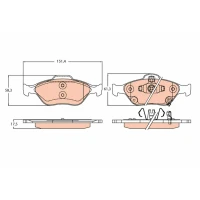 Brake pads for disc brakes