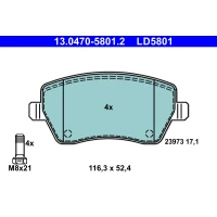 Brake pads for disc brakes