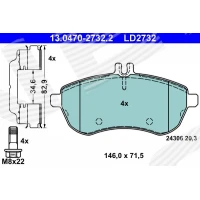 Brake pads for disc brakes