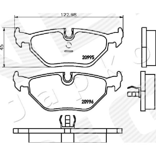 BRAKE PADS FOR DISC BRAKES - 1