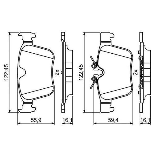 BRAKE PADS FOR DISC BRAKES - 6