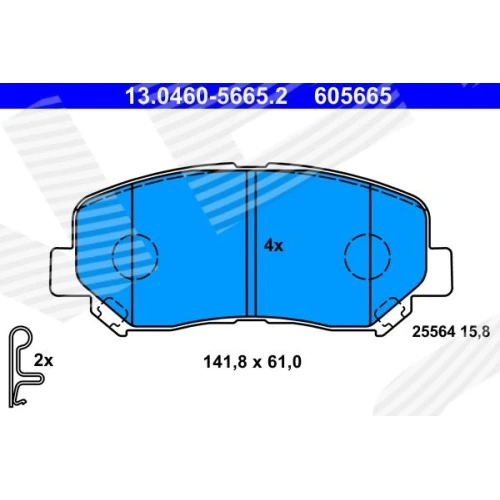 BRAKE PADS FOR DISC BRAKES - 0