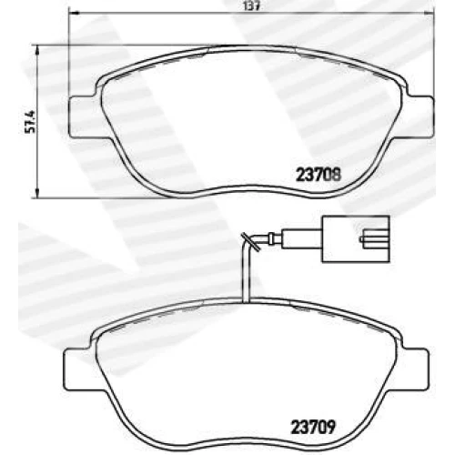 BRAKE PADS FOR DISC BRAKES - 0