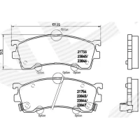 Brake pads for disc brakes