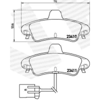 Brake pads for disc brakes