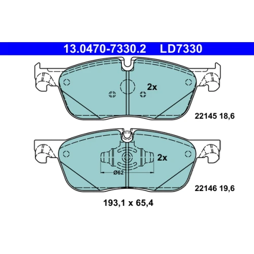 BRAKE PADS FOR DISC BRAKES - 0