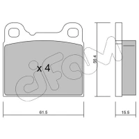 Brake pads for disc brakes