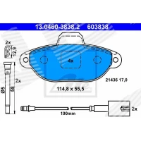 Brake pads for disc brakes