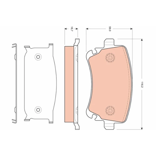 BRAKE PADS FOR DISC BRAKES - 0