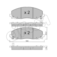 Brake pads for disc brakes