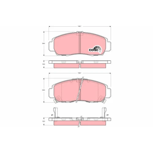 BRAKE PADS FOR DISC BRAKES - 0