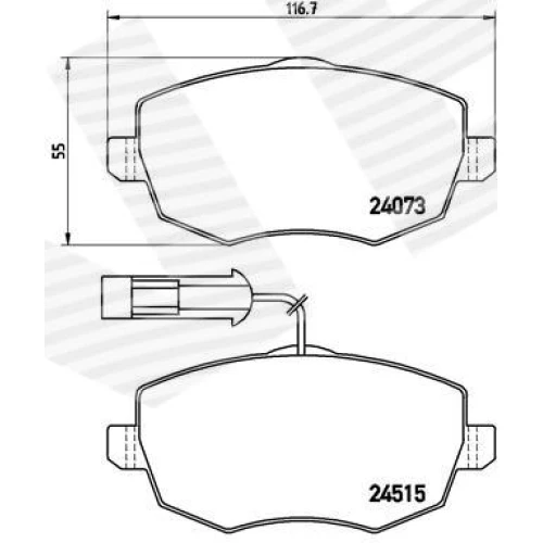 BRAKE PADS FOR DISC BRAKES - 0