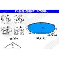 Brake pads for disc brakes